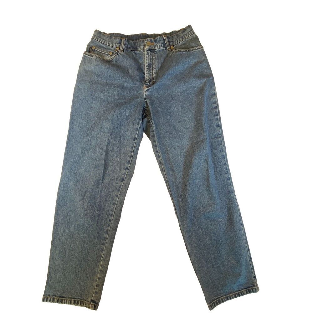 Polo Ralph Lauren Jeans Co Women's 8P Blue classic stretch High Rise Momcore - Picture 1 of 9